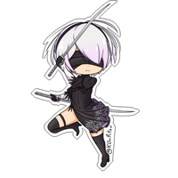 2B Vinyl Sticker