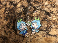 2" Clear Acrylic Near and Noah Charm